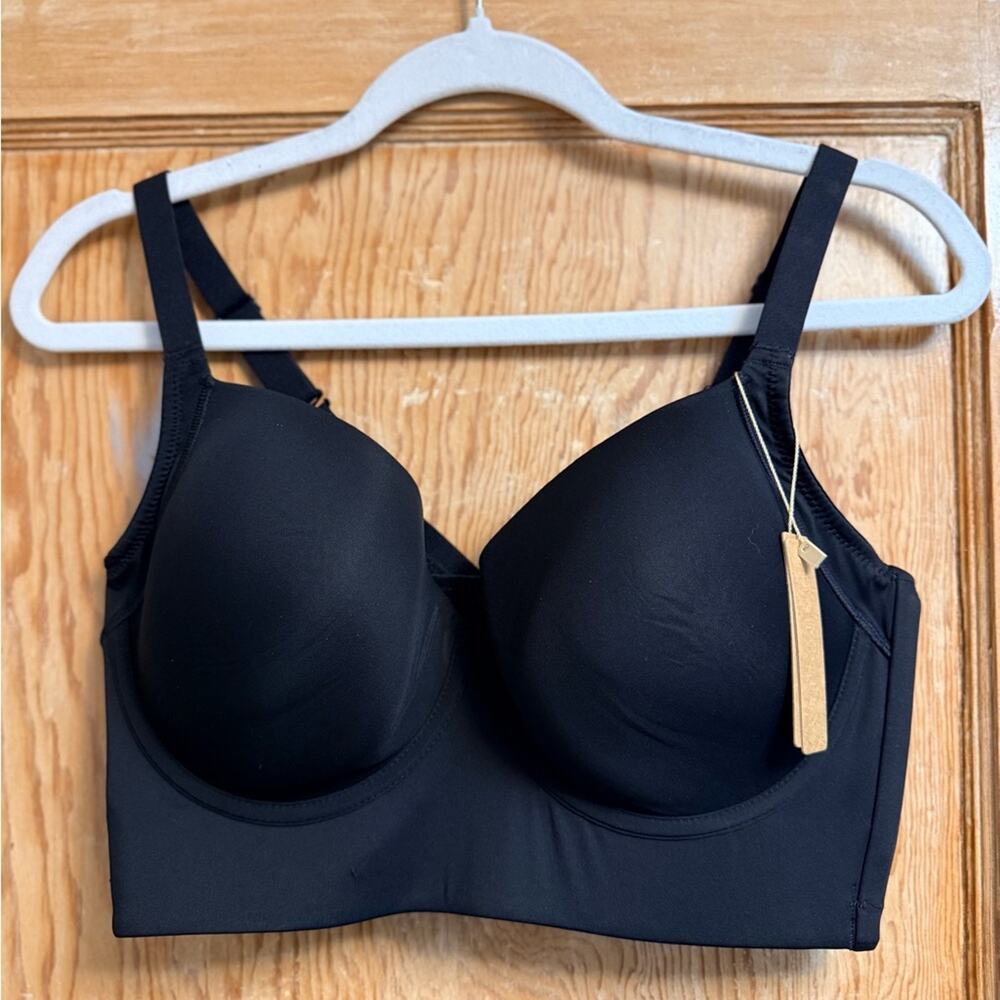 Shapellx Everyday Smooth T-Shirt Bra - Black 34DDD - Picture 4 of 9